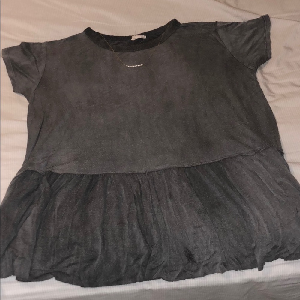 Black baby doll shirt